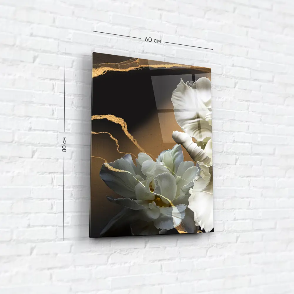 Картина на стекле Белые ирисы 1 60x80 см 85283010 STLM-2112783 ARTABOSKO  - Вид №5