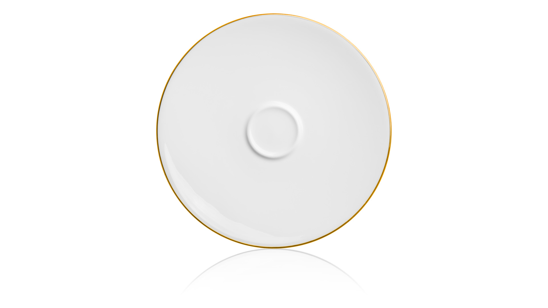 10640231 Mix&Match Чашка чайная с блюдцем Mix&Match Синергия.Золотой кант 250мл, фарфор Фарфор костяной  - Вид №3