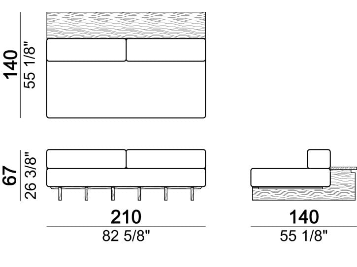 Тканевый модульный садовый диван Arketipo SANTOS ARCH-00052540 - Вид №21