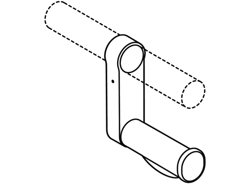 950.50.01290 Держатель рулона туалетной бумаги в комплекте HEWI System 800 K  - Вид №2