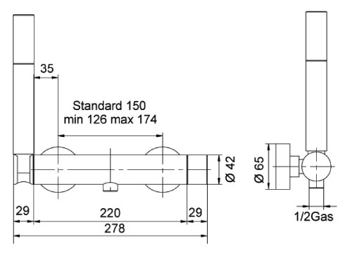 9883200000SF Смеситель Bandini Clock Santreyd - Вид №1