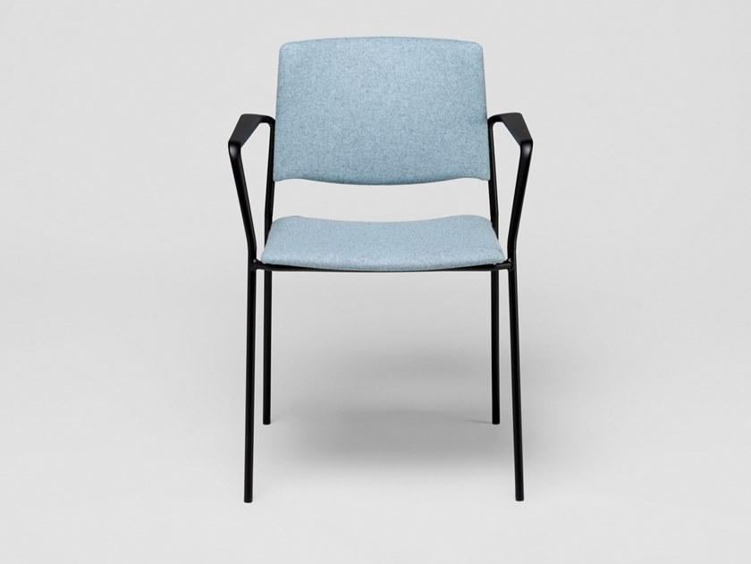 ENEA Штабелируемый тканевый стул с подлокотниками Ema sun-id-1445413 - Вид №1