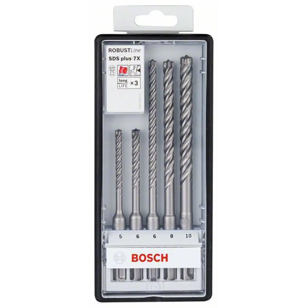 Набор буров SDS-plus 7X Bosch, 5 шт. 81988608 STLM-2164575 BOSCH PROFESSIONAL 