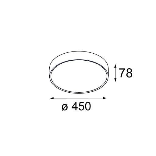Светодиодный потолочный светильник Modular Lighting Instruments Плоская луна ARCH-00037768 - Вид №3