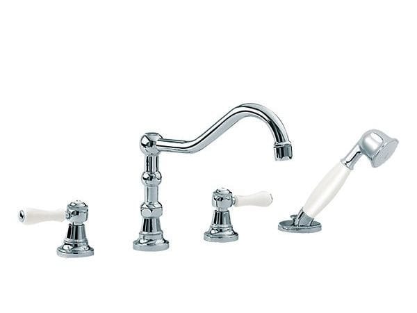 Смеситель для кухни на столешнице со съемным ручным душем rvb 1935 Лимож ARCH-00067679 - Вид №1