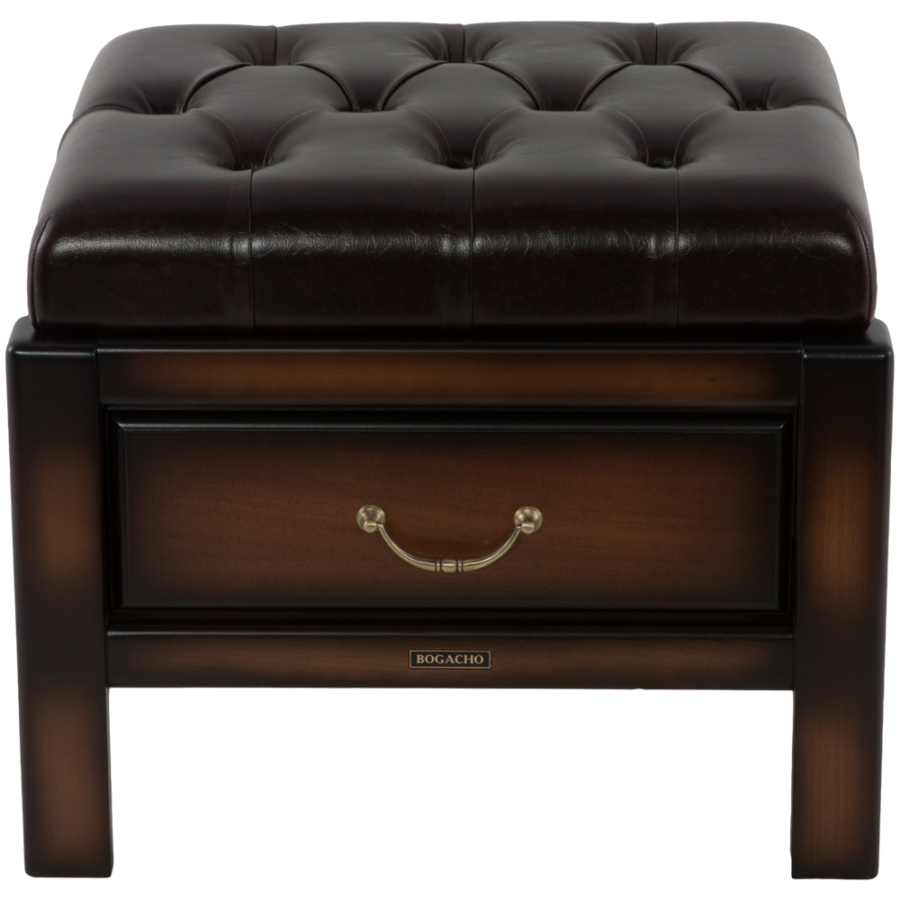 11099 Банкетка Лотос 4 Орех Шоколад мрамор BOGACHO 4627138158296