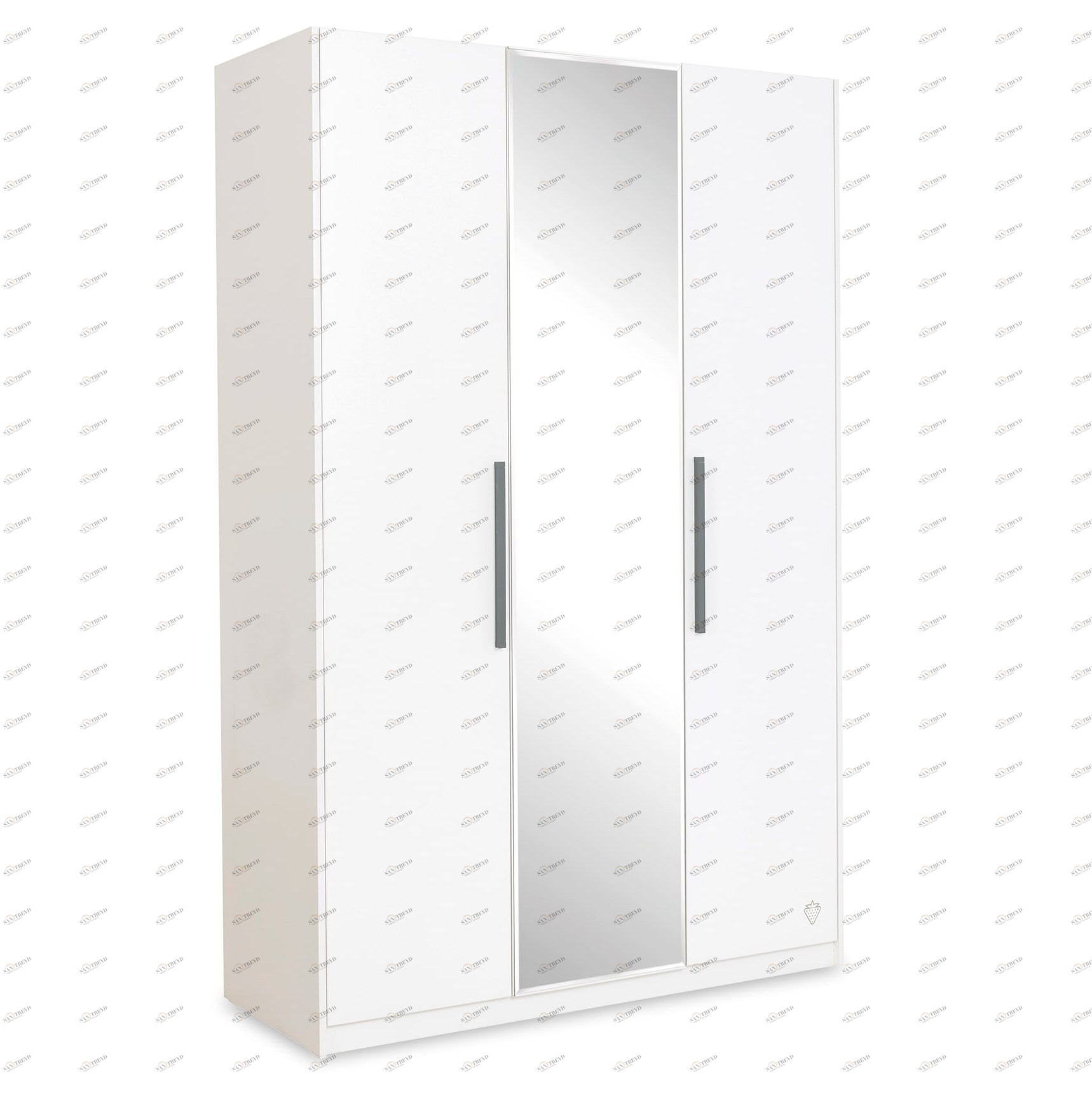 Шкаф трехстворчатый с зеркалом белый White CILEK WHITE 00-3832576 Белый Santreyd 