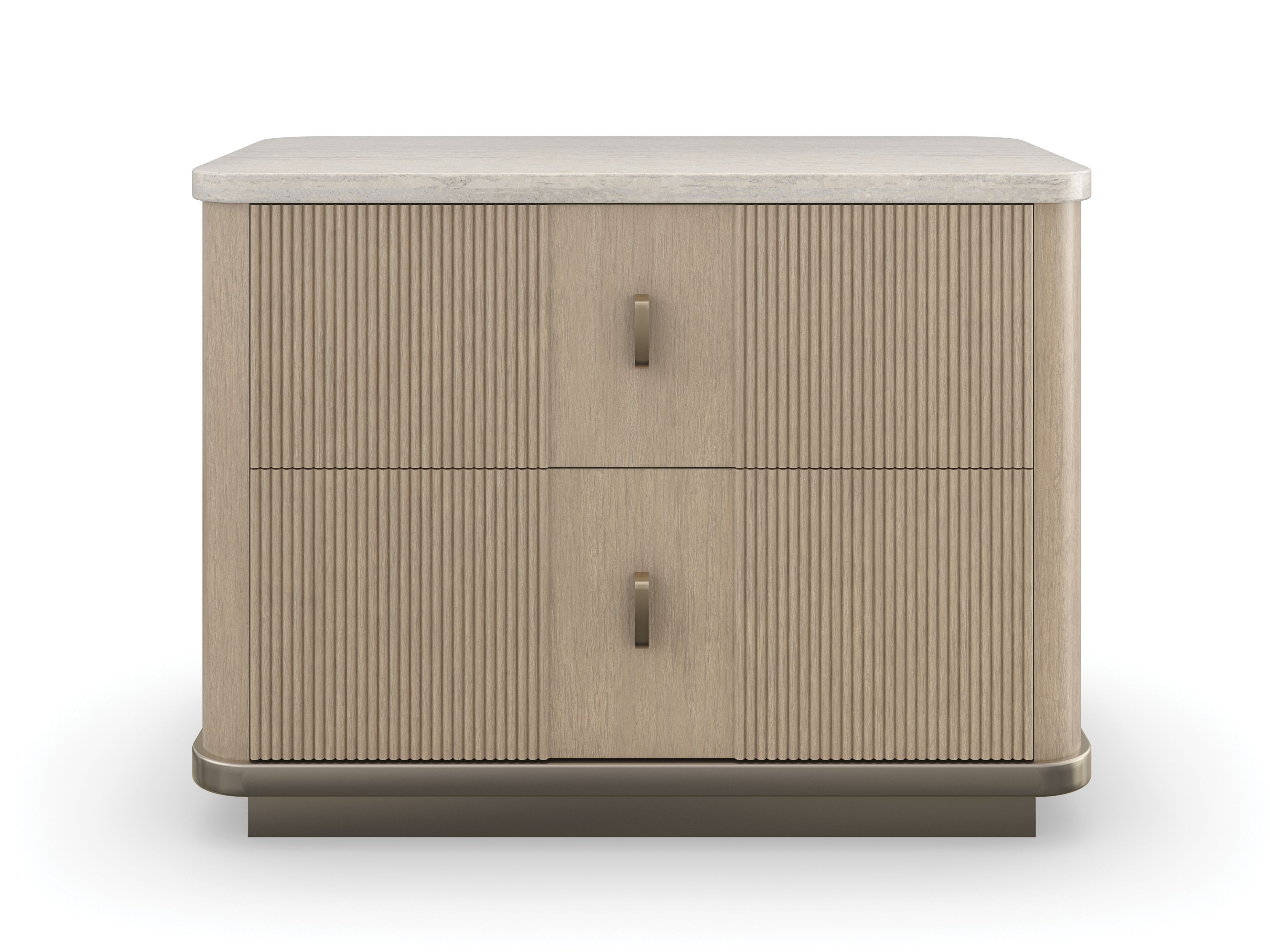 Прямоугольная тумбочка из травертина с ящиками Caracole Rhythm ARCH-00042123 - Вид №13