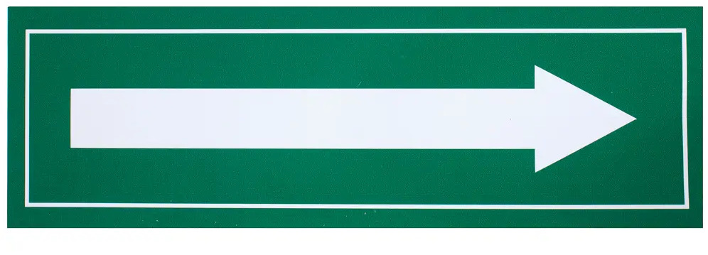 DUCKANDDOG Наклейка-указатель зеленая стрелка 30х10 см 18203771