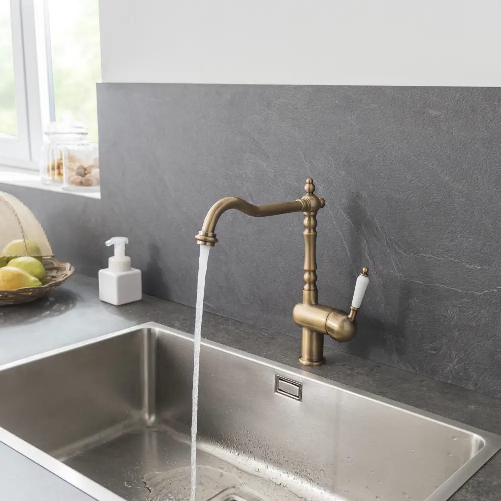 Кухонный смеситель Delinia Sara в бронзовом исполнении 82063095 STLM-0018541 - Вид №8
