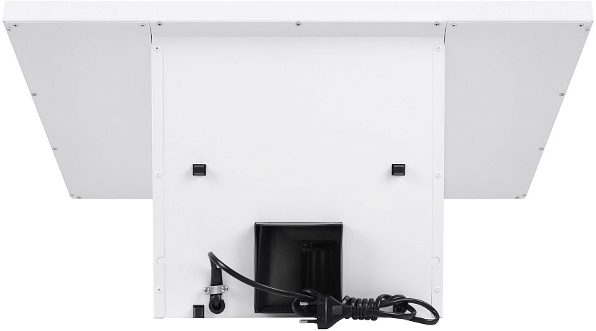 TOWER Light 60 White Glass White Вытяжка tower light 60 белый/белое стекло/ • тип: настенная• цвет: белый• управление: кнопочное• ширина, мм: 600• полная потребляемая мощность, вт: 150• количество скоростей: 3• максимальная производительность, м3/ч: 470• Santreyd  - Вид №3