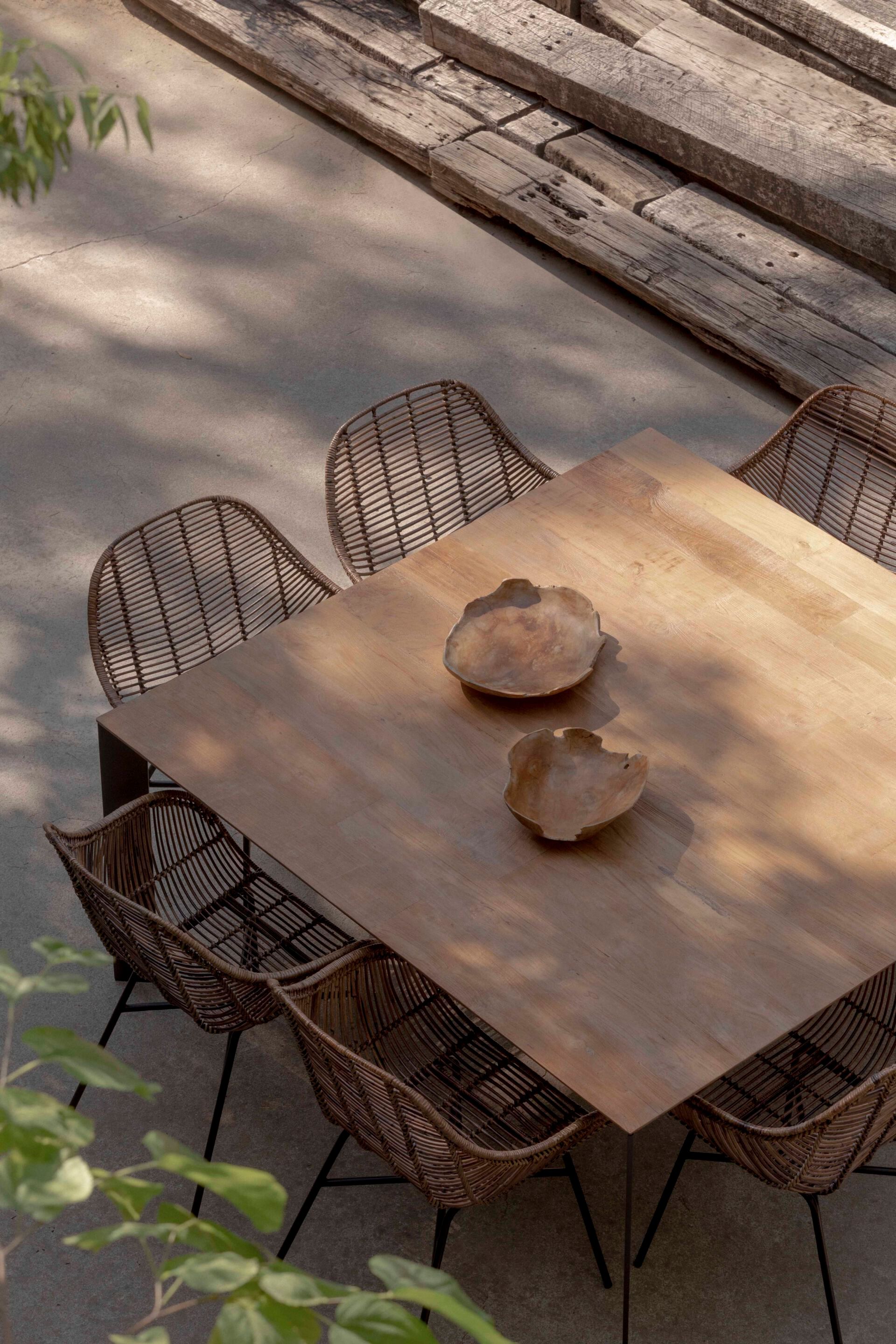 Квадратный стол из тикового дерева Pilma Fusion ARCH-00077458 - Вид №3