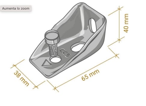 Соединитель для закрепления перекрытий из стальных канавок CentroStorico CONNETTORE ACCIAIO AVVITATO CENTROSTORICO ARCH-00086635 - Вид №4
