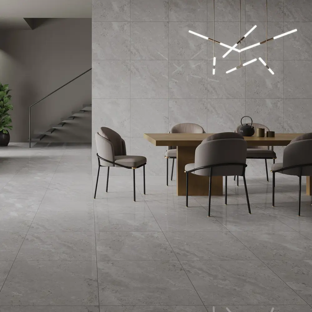 Керамогранит Concor Verona Grey - серый мрамор 60х60 см для пола и стен 89386040 STLM-1460551