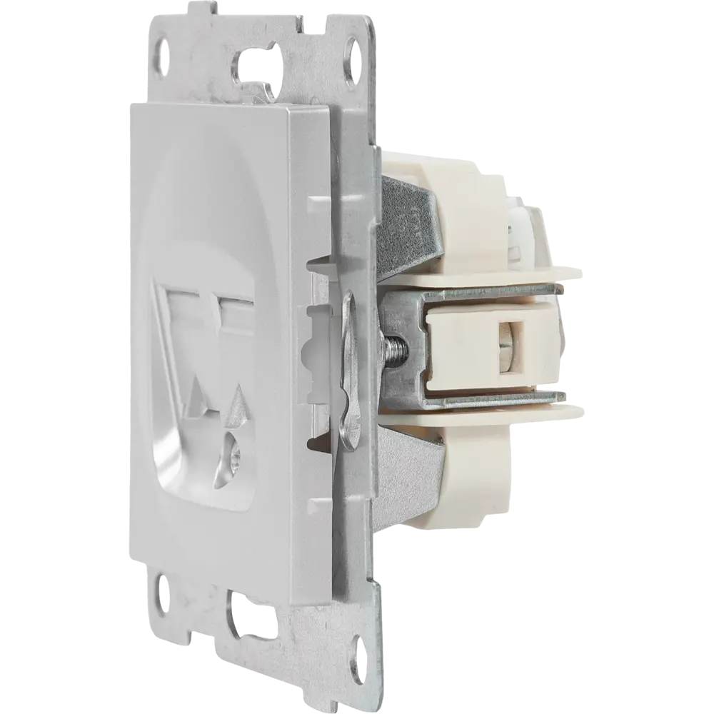 GUSI Electric — Двойная компьютерная розетка RJ45 в серебристом корпусе 83864430 Ugra STLM-0045212 - Вид №4