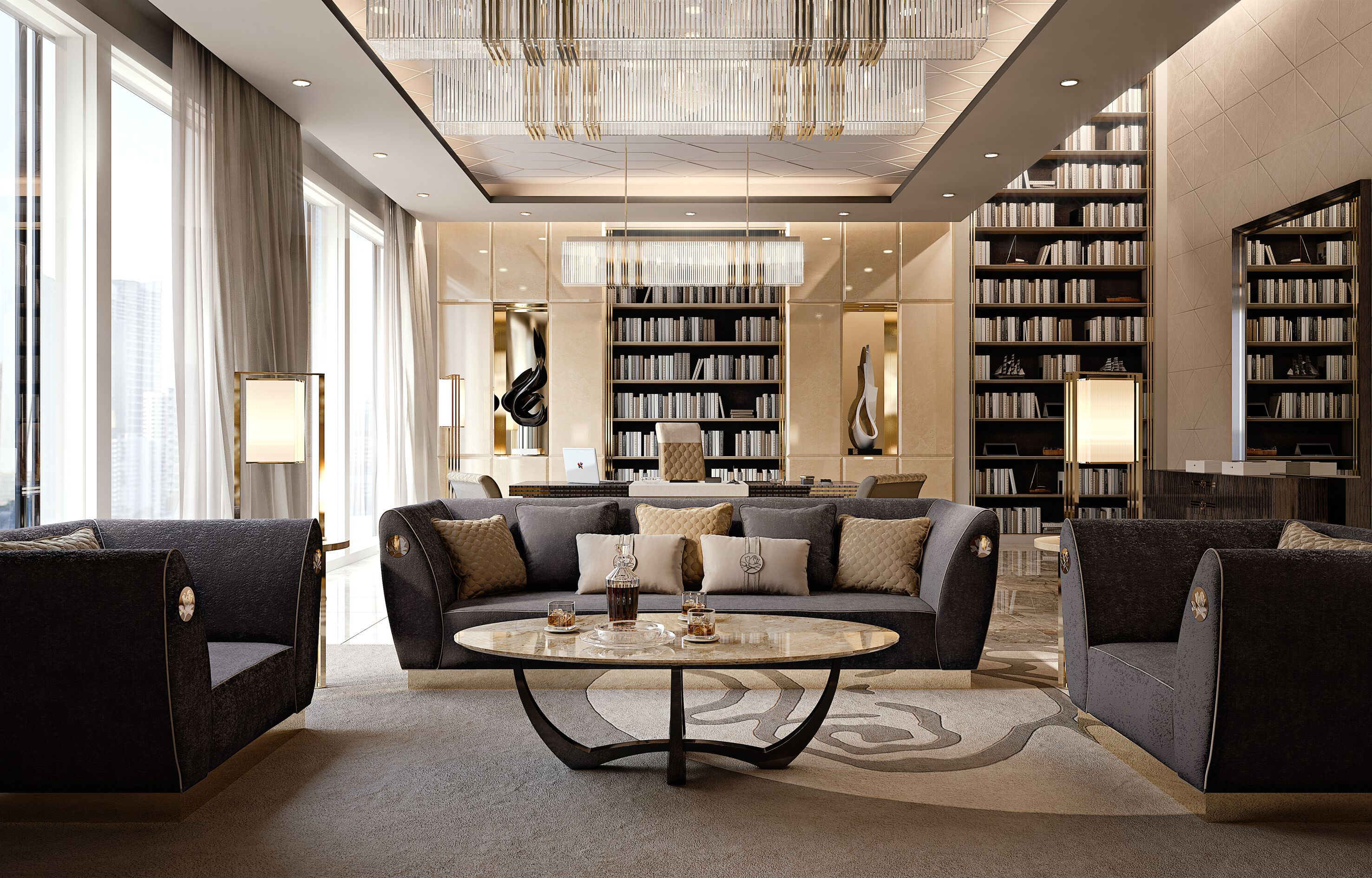 Стеклянный светодиодный подвесной светильник Bizzotto Italia Symphony – Infinity ARCH-00015262 - Вид №1