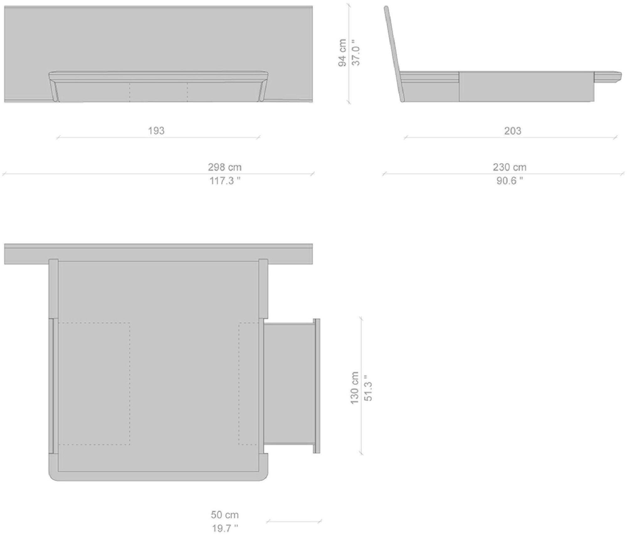 Cassina Кровать с изголовьем из ясеня  L42  - Вид №12