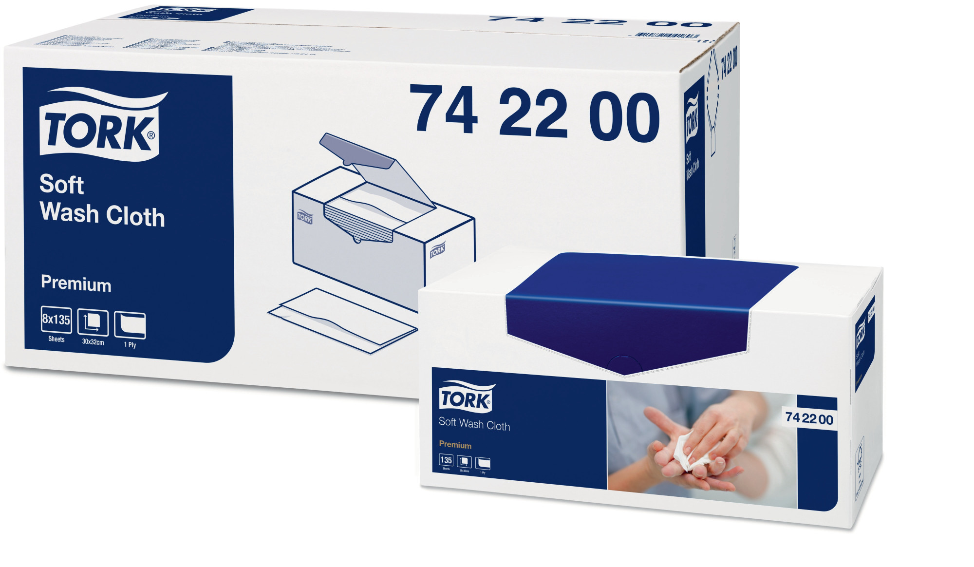 74220038 Полотенца премиум-класса для мытья тела Tork 