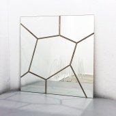 Зеркало большое квадратное бежевое "Слоу-2" GRAUM ДИЗАЙНЕРСКИЕ 304104 Белый  - Вид №1