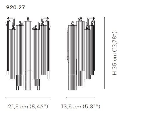 Настенный светильник из дутого стекла VENINI ленты ARCH-00038190 - Вид №2