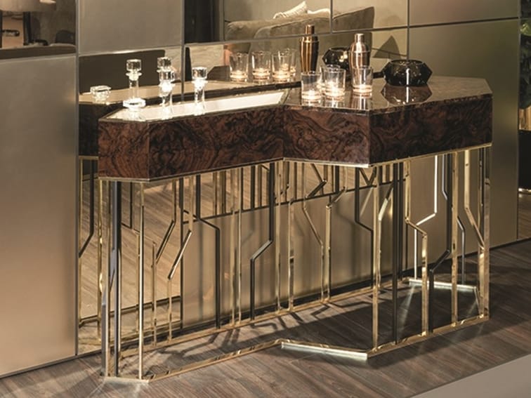 Деревянная консоль с ящиками Longhi Loveluxe 2017-Essence collection ARCH-00056770