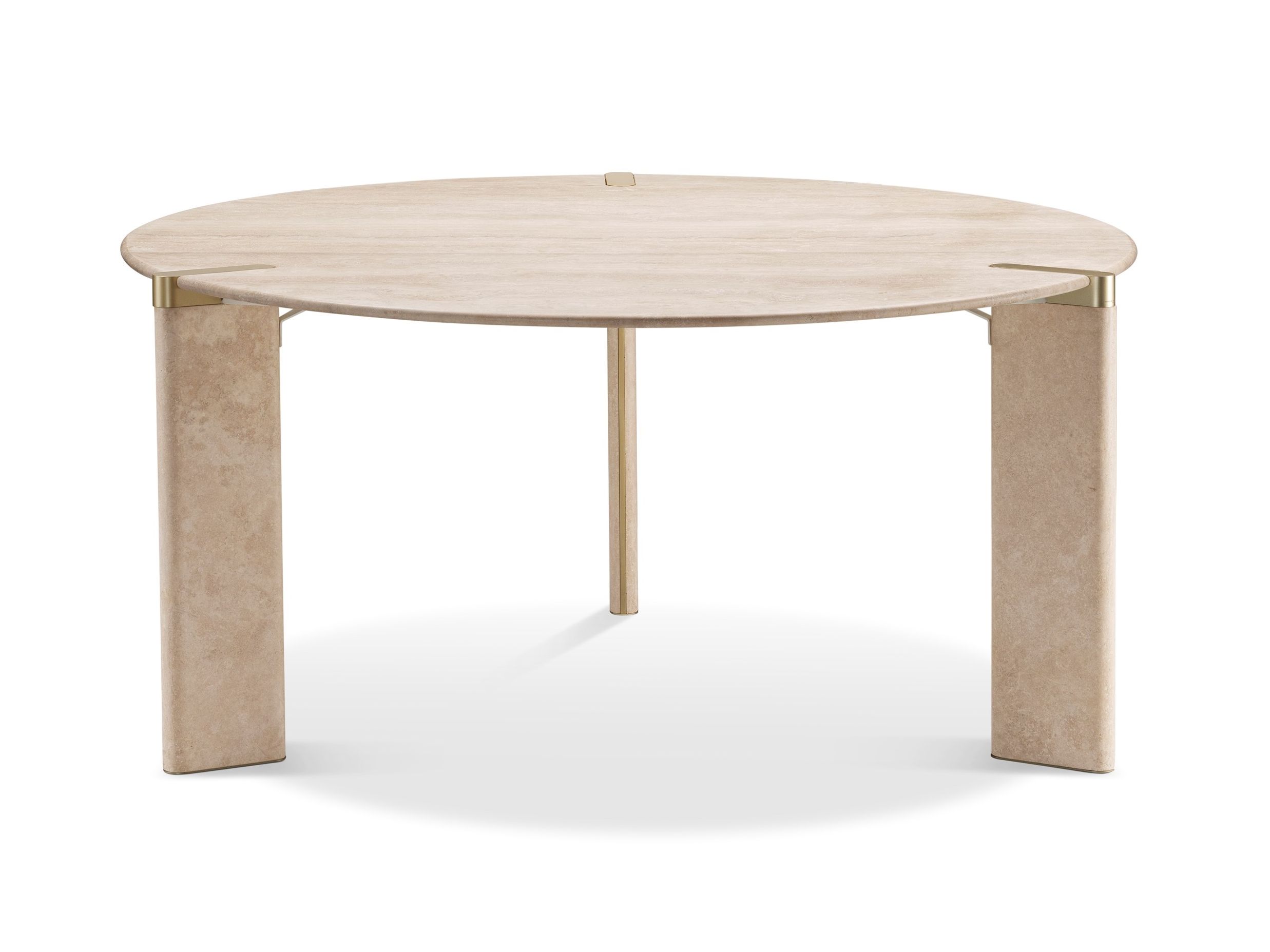 Травертин круглый обеденный стол GHIDINI1961 восемьдесят ARCH-00145712 - Вид №2