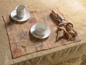 Прямоугольная льняная салфетка