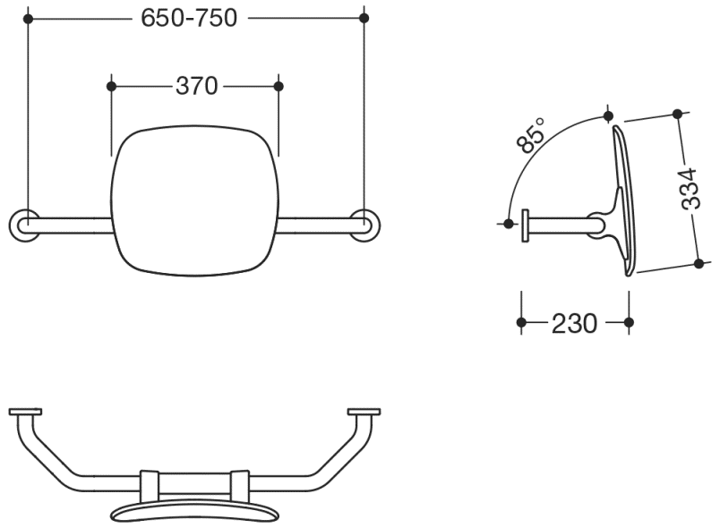 801.51.9173 поддержка спины HEWI Stützen  - Вид №17