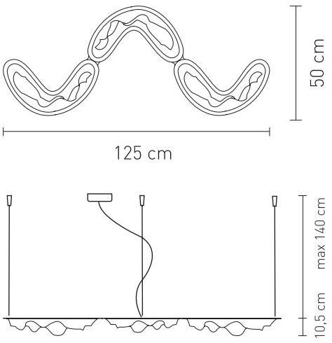 Slamp Светодиодная подвесная лампа из лентифлекс® Crocco sun-id-1429867 - Вид №10