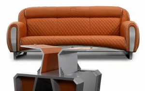Tonino Lamborghini Casa 3-х местный кожаный диван с обивкой Imola