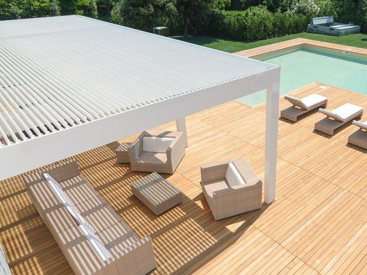 STUDIO 66 Настенная пергола из алюминия с регулируемыми жалюзи sun-id-1351963 - Вид №2