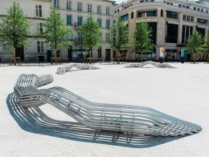 CYRIA Скамья со встроенным освещением без спинки Bw#