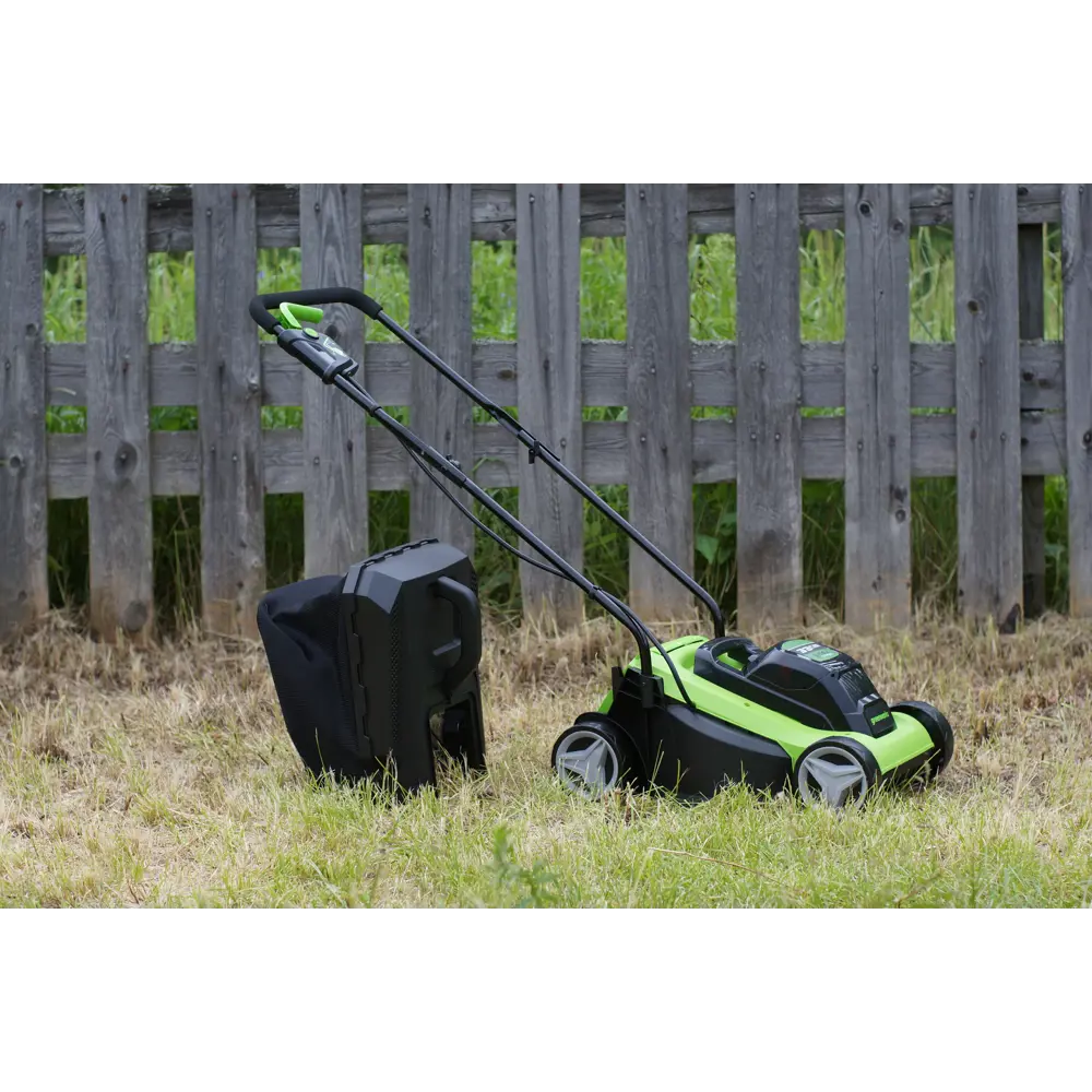 Газонокосилка аккумуляторная GreenWorks 2509607 24 В 32 см 1x2 Ач АКБ и ЗУ входит в комплект STLM-2072548 - Вид №6