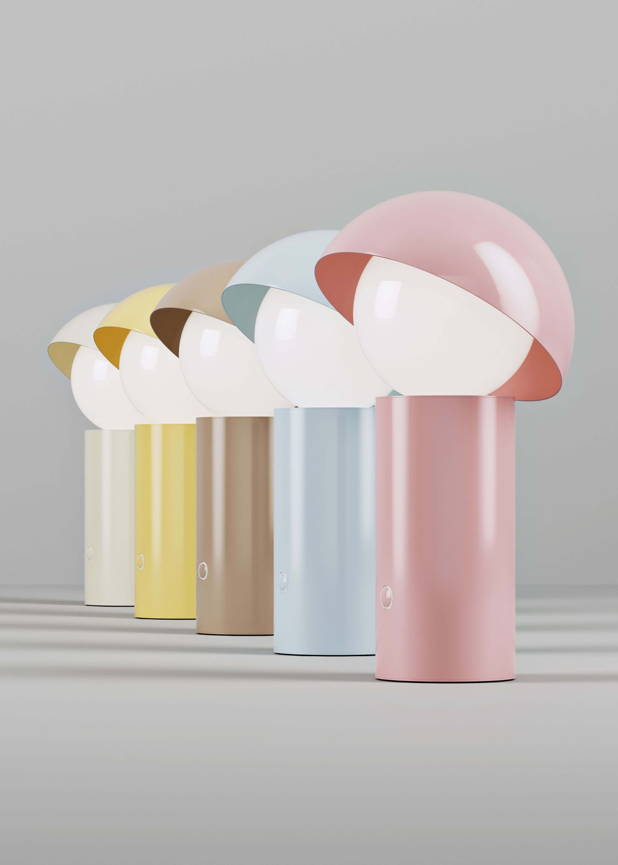 Металлическая светодиодная настольная лампа с батарейным питанием Italamp Aurora ARCH-00015448 - Вид №2