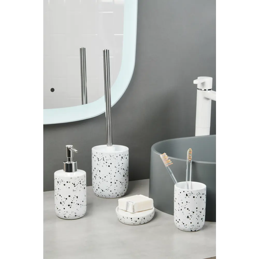 Ёршик для унитаза Splash цвет чёрный SWENSA STLM-2061329 - Вид №4