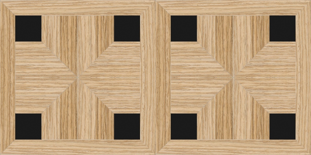 Напольное покрытие из дерева (инкрустация мраморная "nero belgio" из светлого дуба) ddpr24 rc mn Devon Devon INTARSIA Devon&Devon DDPR24RCMN - Вид №1