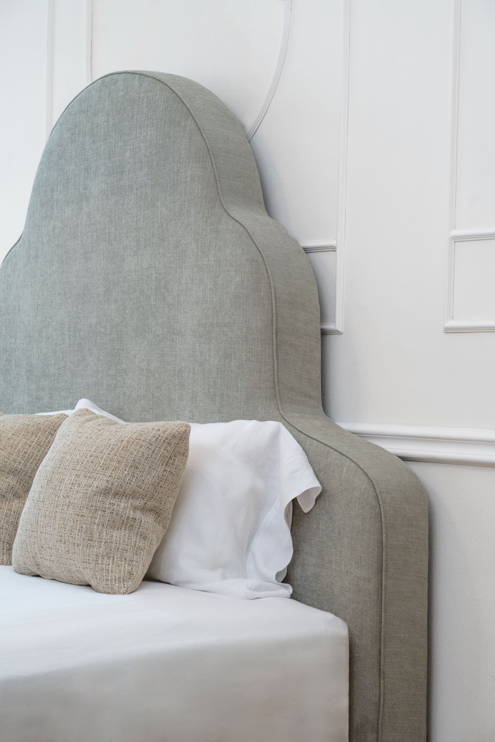 Двуспальная мягкая кровать из ткани DOM EDIZIONI BALDON ARCH-00061791 - Вид №2