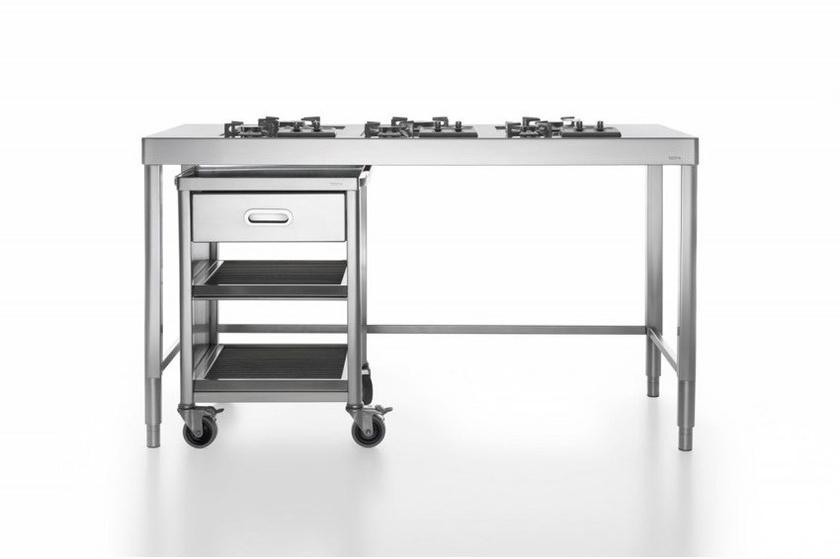 ALPES-INOX Линейная мини-кухня из стали Liberi in cucina sun-id-1361870 - Вид №9