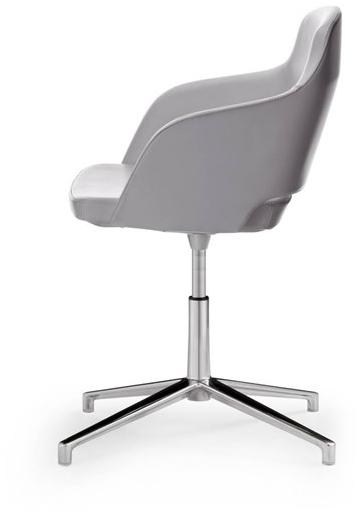 Sinetica Мягкое кожаное кресло с 4-мя спицами и подлокотниками Captain sun-id-1371911 - Вид №1