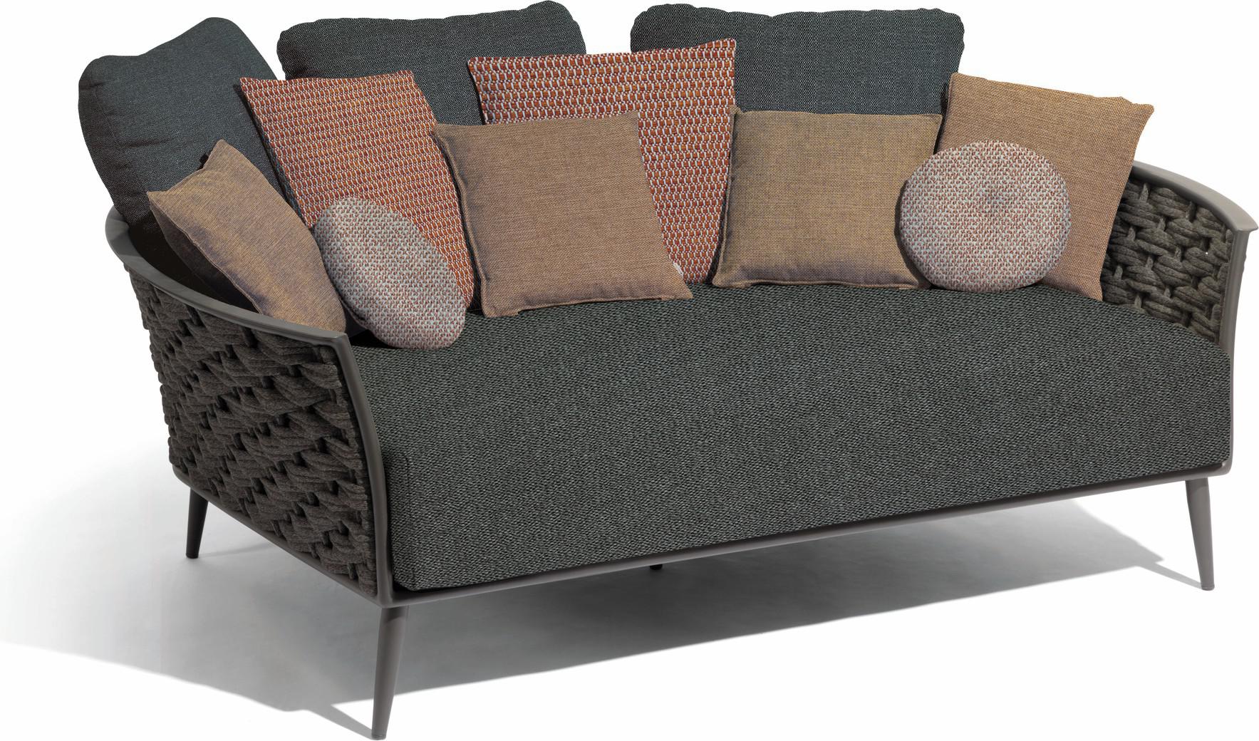 MNST580 Кушетка лава веревка 45мм антрацит Manutti Cascade