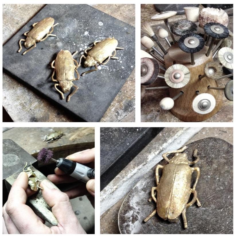 Groovy Magnets Бронзовый магнит  M-beetle  - Вид №4