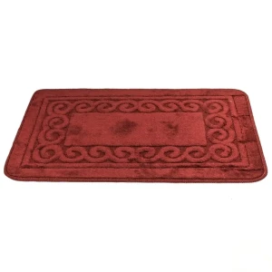Коврик для ванной комнаты бордовый, 76x50 см 12173187 STLM-2070193