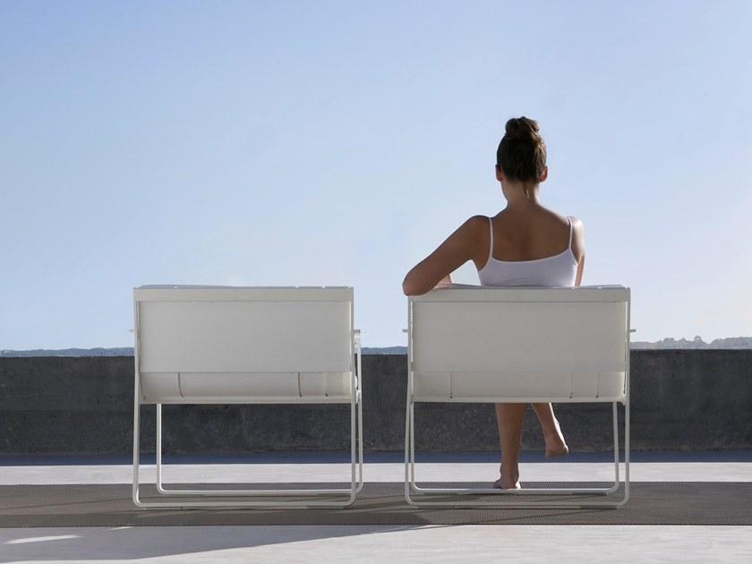 GANDIABLASCO Садовое кресло-санки из термолакированного алюминия с подлокотниками Flat sun-id-1512453 - Вид №2