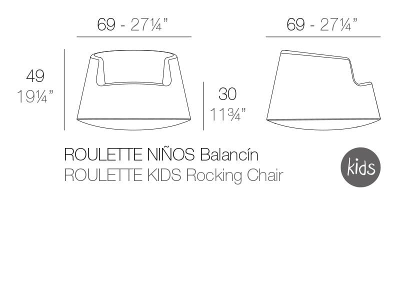 Кресло-качалка для сада Vondom рулетка ARCH-00133936 - Вид №4