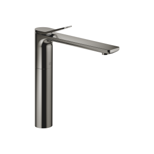 ЛИССЭ Смеситель для раковины, однорычажный, с приподнятым основанием, без донного клапана - Темный Хром 33537845-19