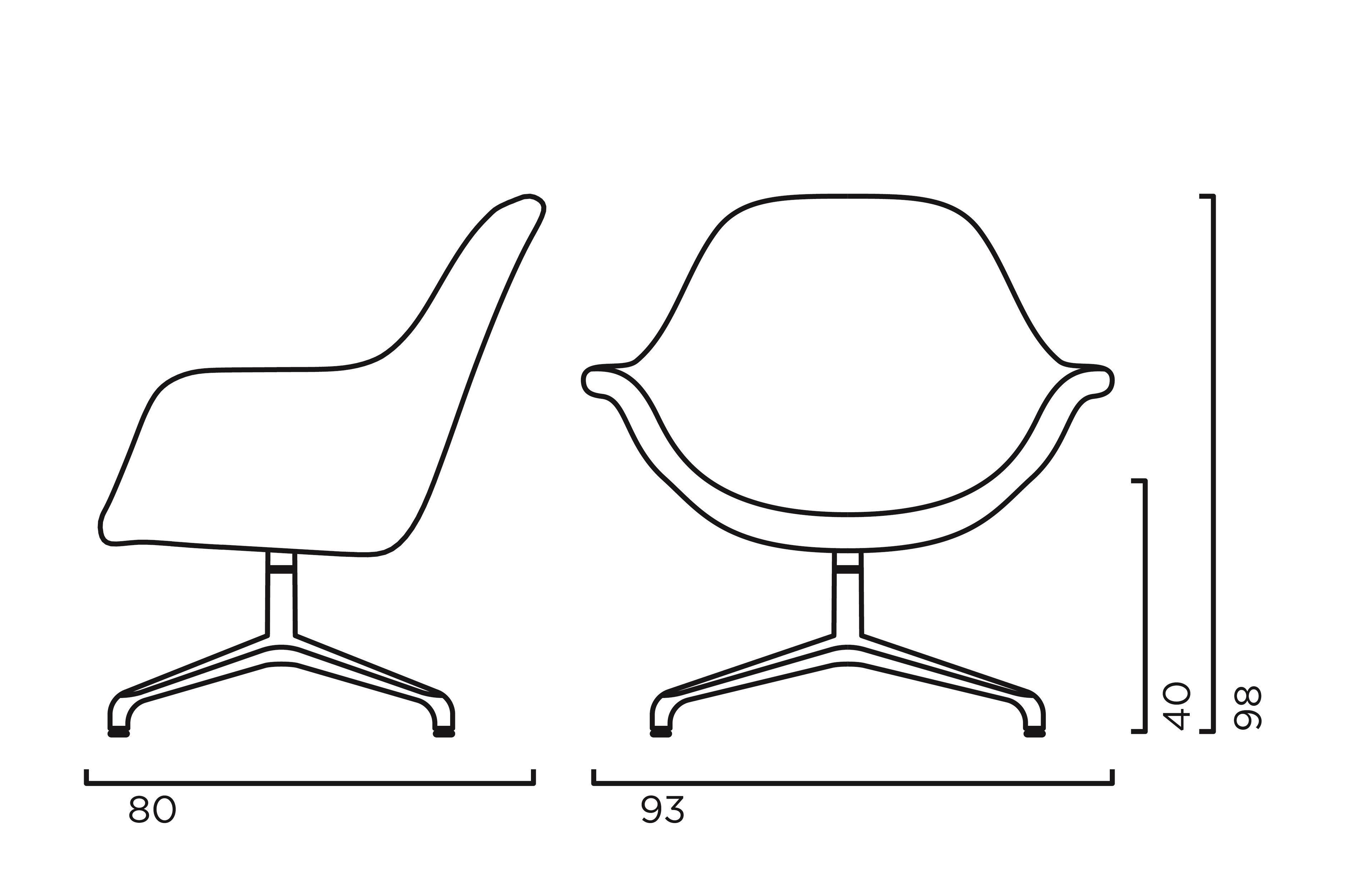 Тканевое вращающееся кресло с подлокотниками Crassevig Pola ARCH-00046960 - Вид №5