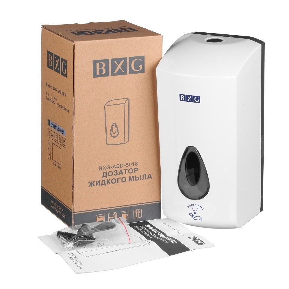 BXG-ASD-5018 - сенсорный диспенсер жидкого мыла (капля) BXG  - Вид №3