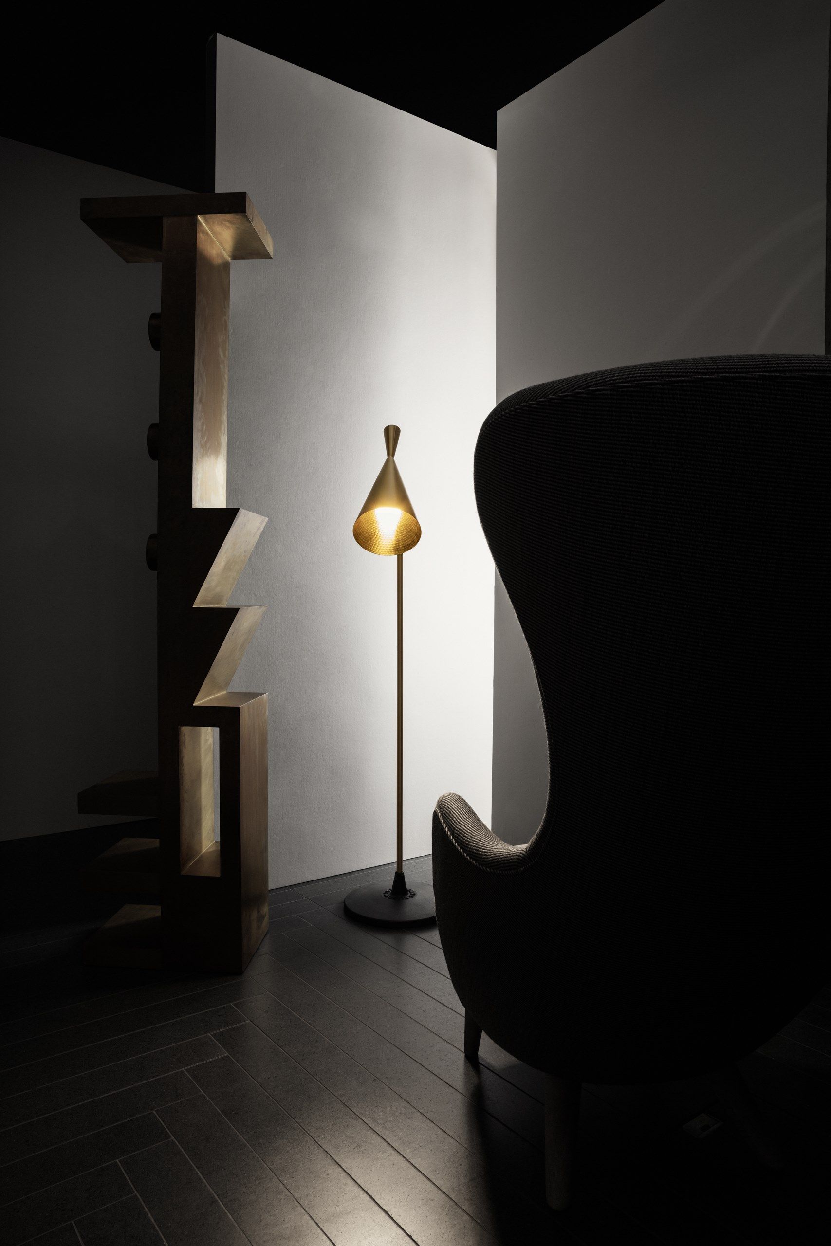 Латунь регулируемый светодиодный торшер Tom Dixon Beat ARCH-00078214 - Вид №3