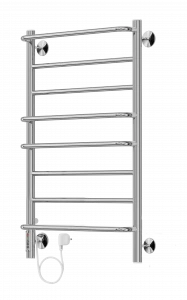 4630080268432 ЭЛЕКТРИКА Евромикс П8 500х850 электро ( new встроен диммер CЛЕВА) Полотенцесушитель TERMINUS RAL 9016 глянец