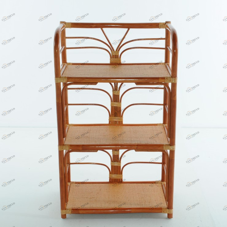 Этажерка с 3 полками 101х60 см коньяк Calamus Rotan VINOTTI  00-3885326 Коричневый 